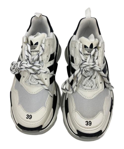 BALENCIAGA（バレンシアガ）BALENCIAGA (バレンシアガ) adidas (アディダス) TRIPLE S ホワイト サイズ:26の古着・服飾アイテム