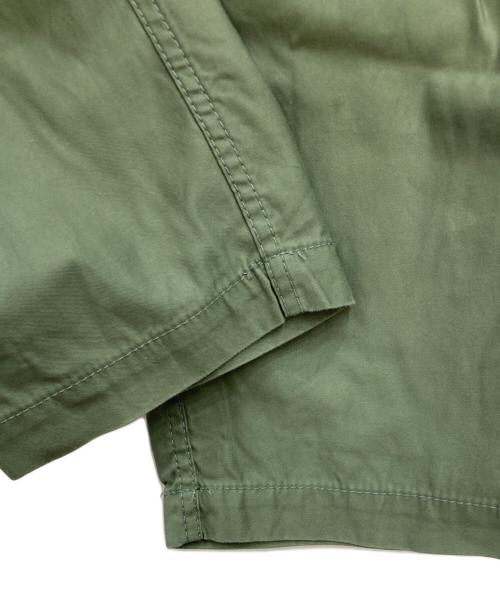 BEAMS PLUS（ビームスプラス）BEAMS PLUS (ビームスプラス) 1Pleat Baker 80/3 Back Satin Pants グリーン サイズ:Sの古着・服飾アイテム