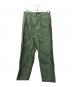 BEAMS PLUS（ビームスプラス）の古着「1Pleat Baker 80/3 Back Satin Pants」｜グリーン