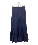 SLOBE IENAスローブ イエナ）の古着「レーヨンクレープティアードスカート」｜ネイビー