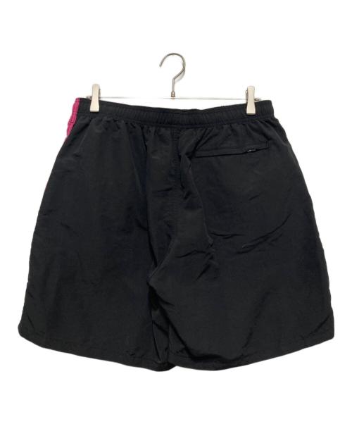 stussy（ステューシー）stussy (ステューシー) バイカラーハーフパンツ ブラック×ピンク サイズ:Lの古着・服飾アイテム