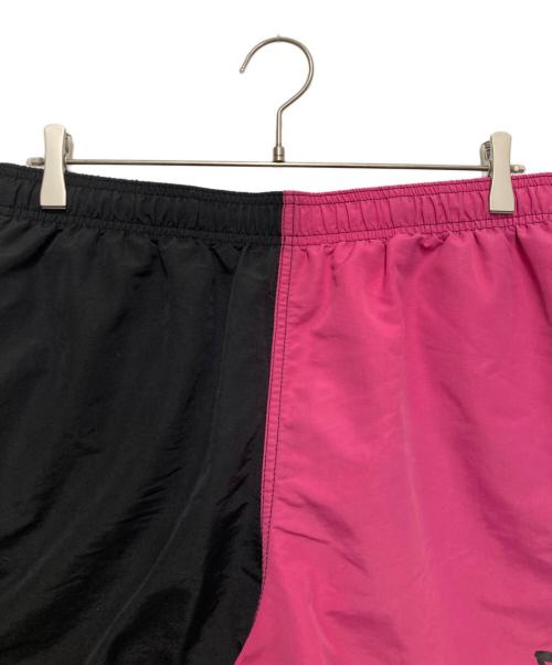 stussy（ステューシー）stussy (ステューシー) バイカラーハーフパンツ ブラック×ピンク サイズ:Lの古着・服飾アイテム