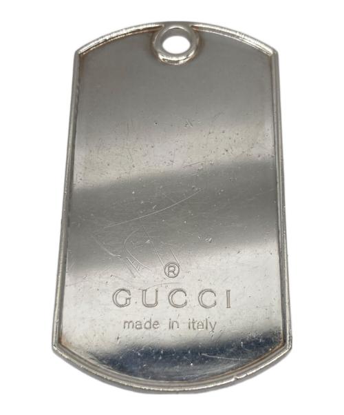 GUCCI（グッチ）GUCCI (グッチ) ドッグタグペンダントトップ シルバーの古着・服飾アイテム