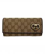 GUCCIグッチ）の古着「長財布」｜ブラウン