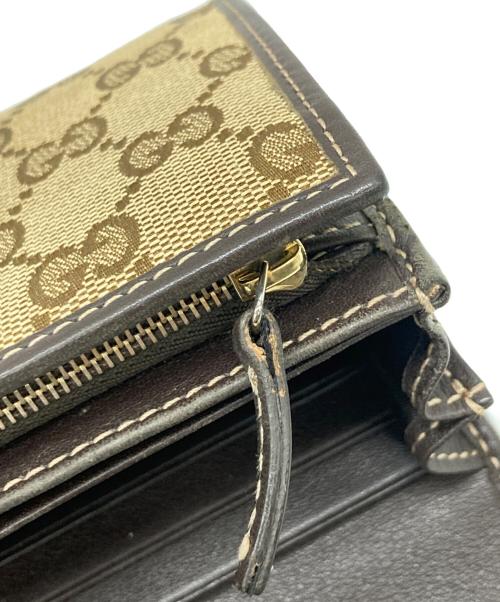 GUCCI（グッチ）GUCCI (グッチ) 長財布 ブラウンの古着・服飾アイテム