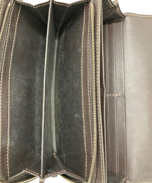 GUCCI（グッチ）GUCCI (グッチ) 長財布 ブラウンの古着・服飾アイテム