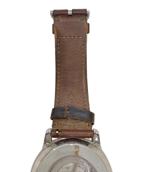 FOSSIL（フォッシル）FOSSIL (フォッシル) TOWNSMAN オートマティック ブラウン レザーウォッチ ネイビーの古着・服飾アイテム