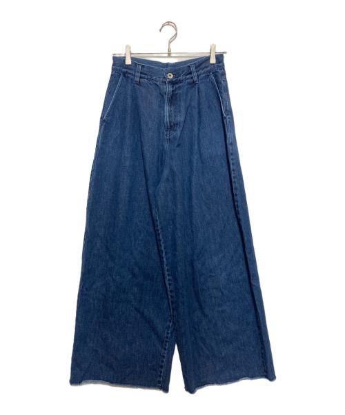 KAGURE（カグレ）kagure (カグレ) ワイドデニムパンツ インディゴ サイズ:FREEの古着・服飾アイテム