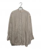 IENAイエナ）の古着「ラミーリヨセルタックオーバーシャツ」｜ベージュ