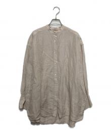 IENA（イエナ）の古着「ラミーリヨセルタックオーバーシャツ」｜ベージュ