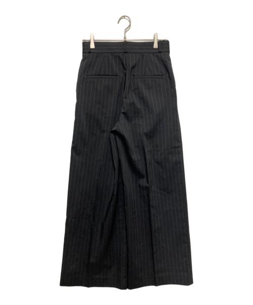 Noble（ノーブル）Noble (ノーブル) ストライプツイルストレッチスラックス ブラック サイズ:SIZE 40の古着・服飾アイテム