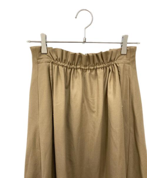 BALLSEY（ボールジィ）BALLSEY (ボールジィ) ウールサキソニーフロントギャザースカート ブラウン サイズ:SIZE 34の古着・服飾アイテム