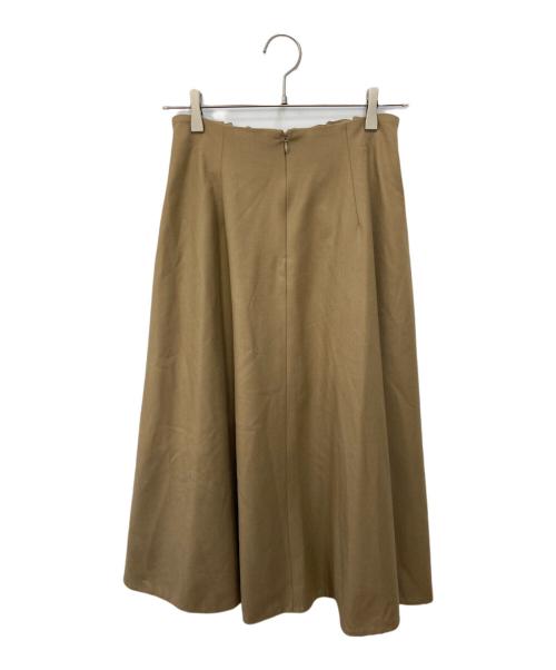 BALLSEY（ボールジィ）BALLSEY (ボールジィ) ウールサキソニーフロントギャザースカート ブラウン サイズ:SIZE 34の古着・服飾アイテム