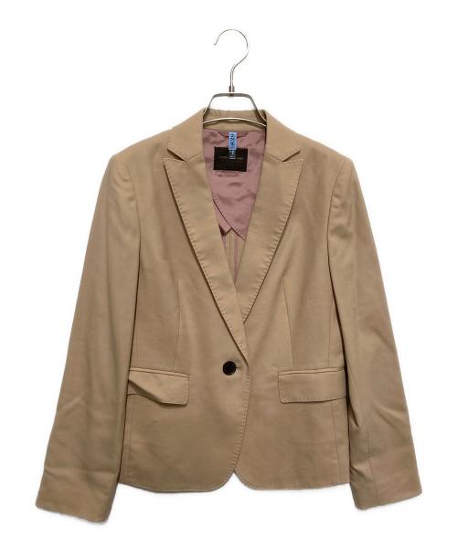 TOMORROW LAND（トゥモローランド）TOMORROW LAND (トゥモローランド) ウールストレッチオックス ピークドラペルジャケット ベージュ サイズ:SIZE36の古着・服飾アイテム