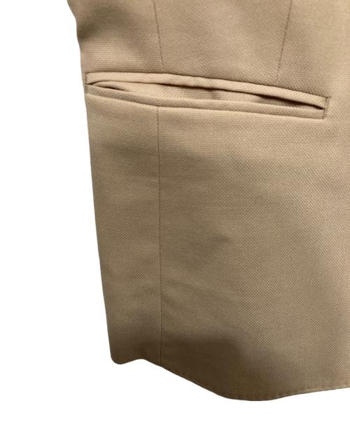 TOMORROW LAND（トゥモローランド）TOMORROW LAND (トゥモローランド) ウールストレッチオックス ピークドラペルジャケット ベージュ サイズ:SIZE36の古着・服飾アイテム