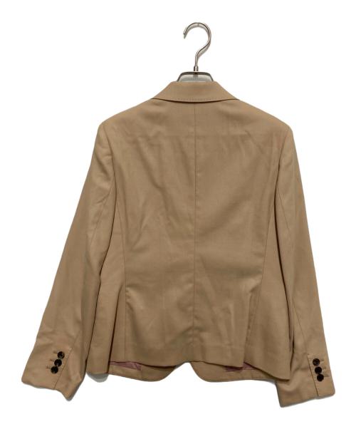 TOMORROW LAND（トゥモローランド）TOMORROW LAND (トゥモローランド) ウールストレッチオックス ピークドラペルジャケット ベージュ サイズ:SIZE36の古着・服飾アイテム