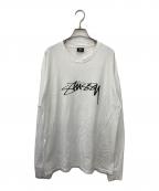 stussyステューシー）の古着「ロゴカットソー」｜ホワイト