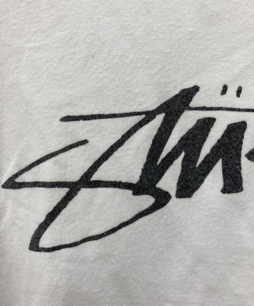 stussy（ステューシー）stussy (ステューシー) ロゴカットソー ホワイト サイズ:Lの古着・服飾アイテム