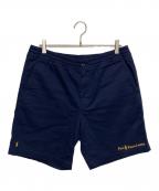 POLO RALPH LAUREN×BEAMSポロ・ラルフローレン×ビームス）の古着「BEAMS別注Gold Logo Navy Shorts」｜ネイビー