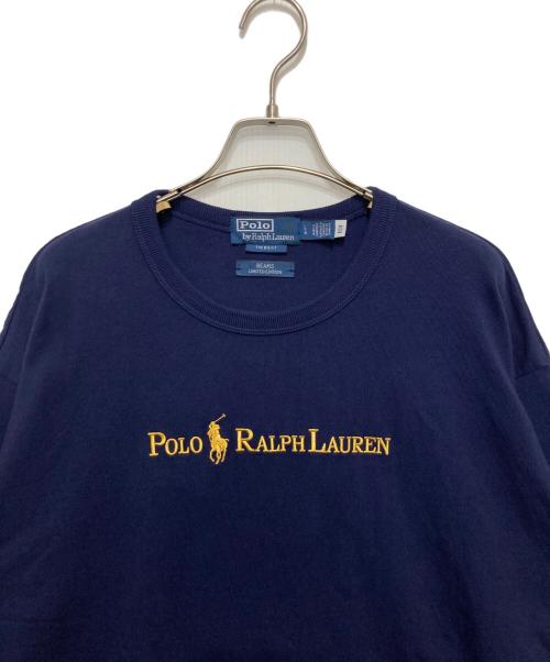 POLO RALPH LAUREN（ポロ・ラルフローレン）POLO RALPH LAUREN (ポロ・ラルフローレン) BEAMS (ビームス) 別注 Gold Logo T-Shirt ネイビー サイズ:Lの古着・服飾アイテム