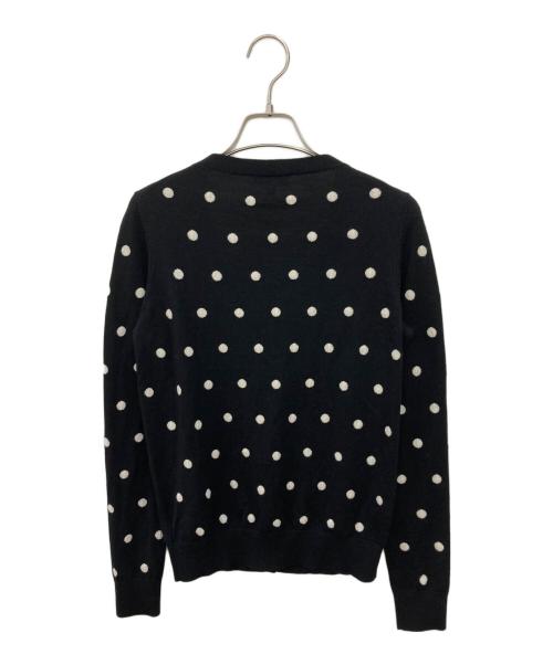 theory（セオリー）theory (セオリー) ドット柄カーディガン ブラック サイズ:Sの古着・服飾アイテム