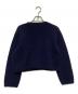MACPHEE (マカフィー) ハーフミラノリブクロップドカーディガン ネイビー サイズ:S：7000円