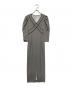 Lily Brown（リリーブラウン）の古着「クロスデザインストレートワンピース」｜グレー
