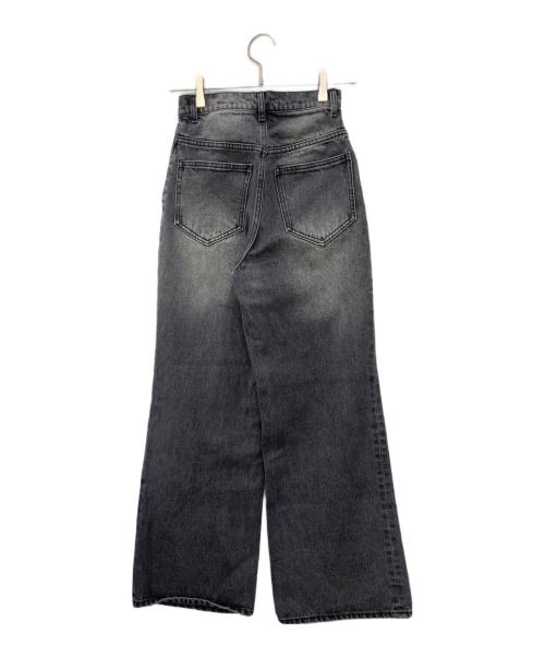 Snidel（スナイデル）Snidel (スナイデル) ハイウエストデニムパンツ グレーの古着・服飾アイテム