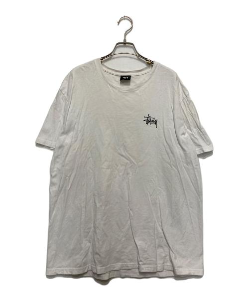 stussy（ステューシー）stussy (ステューシー) バックプリントTシャツ ホワイト サイズ:XLの古着・服飾アイテム