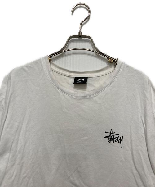 stussy（ステューシー）stussy (ステューシー) バックプリントTシャツ ホワイト サイズ:XLの古着・服飾アイテム