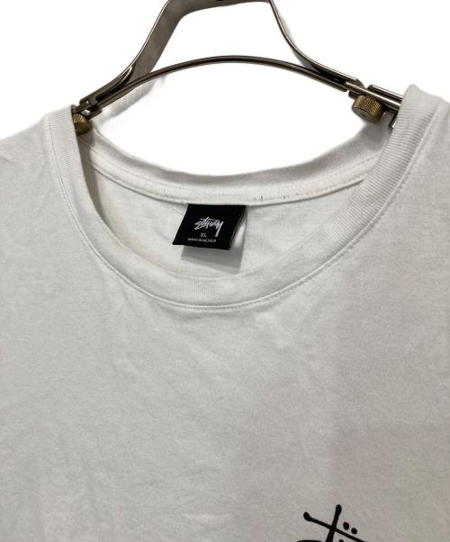 stussy（ステューシー）stussy (ステューシー) バックプリントTシャツ ホワイト サイズ:XLの古着・服飾アイテム