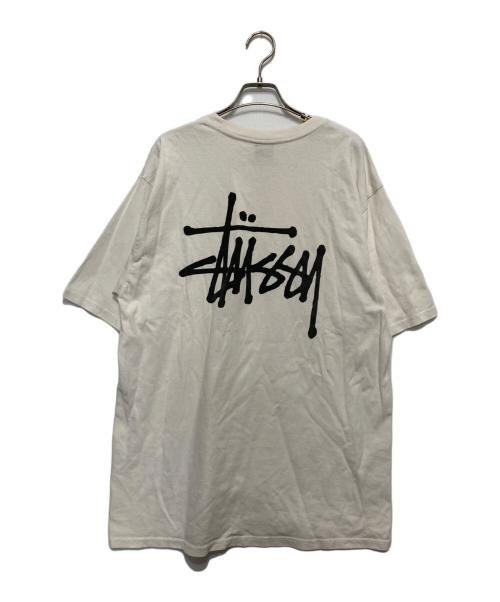 stussy（ステューシー）stussy (ステューシー) バックプリントTシャツ ホワイト サイズ:Lの古着・服飾アイテム