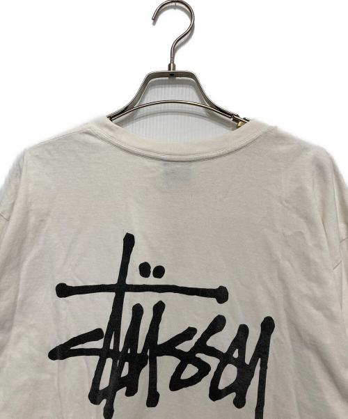 stussy（ステューシー）stussy (ステューシー) バックプリントTシャツ ホワイト サイズ:Lの古着・服飾アイテム