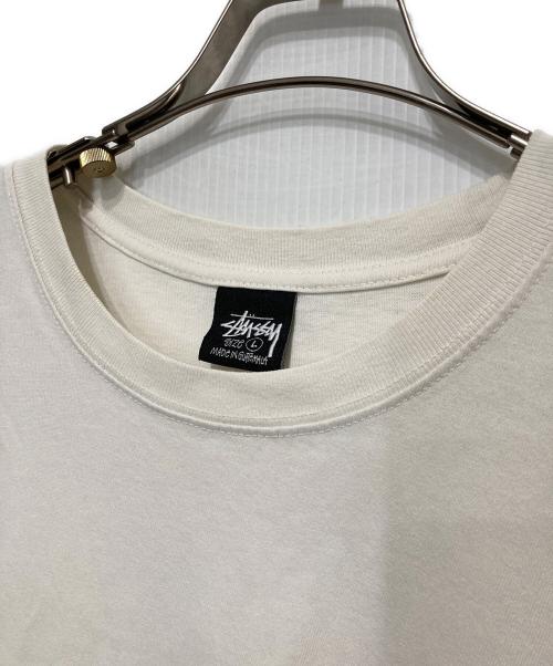 stussy（ステューシー）stussy (ステューシー) バックプリントTシャツ ホワイト サイズ:Lの古着・服飾アイテム