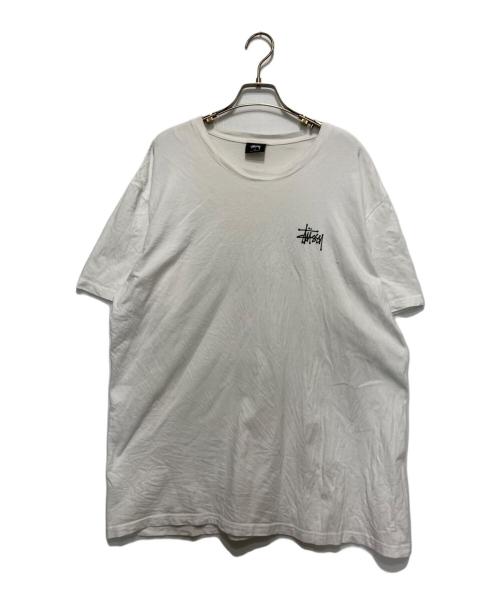 stussy（ステューシー）stussy (ステューシー) バックプリントTシャツ ホワイト サイズ:XLの古着・服飾アイテム