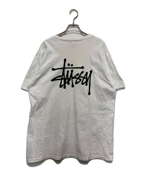 stussy（ステューシー）stussy (ステューシー) バックプリントTシャツ ホワイト サイズ:XLの古着・服飾アイテム