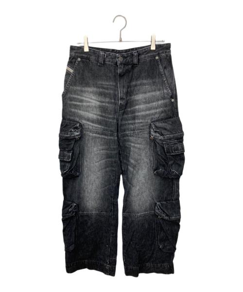 DIESEL（ディーゼル）DIESEL (ディーゼル) D-FISH-CARGO-S ブラック サイズ:SIZE W29の古着・服飾アイテム