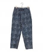 Phlannelフランネル）の古着「総柄パンツ」｜ネイビー