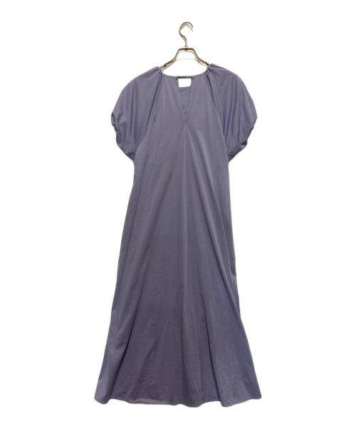 BALLSEY（ボールジィ）BALLSEY (ボールジィ) ハイゲージジャージー バルーンスリーブワンピース ブルー サイズ:Sの古着・服飾アイテム