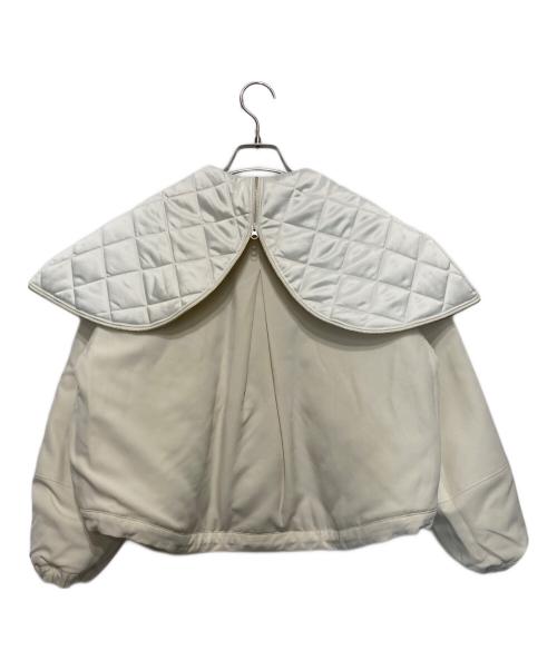 MARILYN MOON（マリリンムーン）MARILYN MOON (マリリンムーン) キルティング リバーシブル ブルゾン アイボリー サイズ:FREEの古着・服飾アイテム
