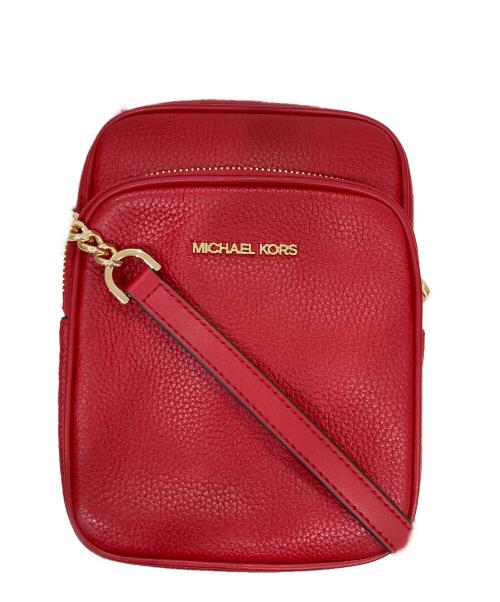 MICHAEL KORS（マイケル・コース）MICHAEL KORS (マイケルコース) ショルダーバッグ レッドの古着・服飾アイテム