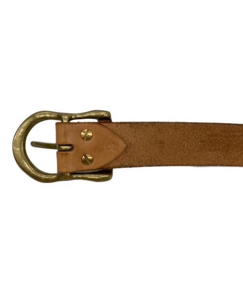 BIG JOHN（ビッグジョン）BIG JOHN (ビッグジョン) 姫路レザーベルト ブラウンの古着・服飾アイテム