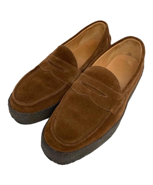 SANDERS（サンダース）SANDERS (サンダース) URBAN RESEARCH (アーバンリサーチ) Mudguard Butt Seam Loafer ブラウン サイズ:27.5㎝の古着・服飾アイテム