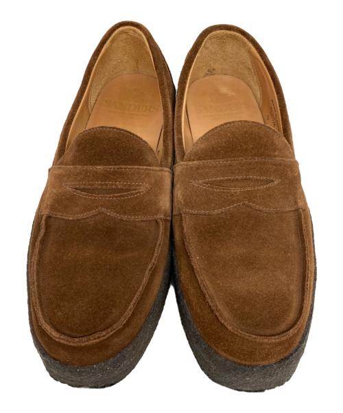 SANDERS（サンダース）SANDERS (サンダース) URBAN RESEARCH (アーバンリサーチ) Mudguard Butt Seam Loafer ブラウン サイズ:27.5㎝の古着・服飾アイテム