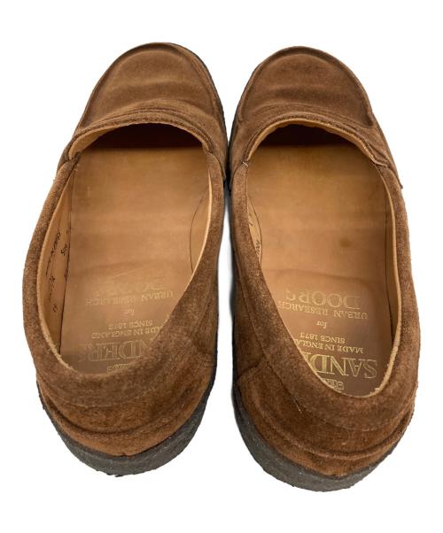SANDERS（サンダース）SANDERS (サンダース) URBAN RESEARCH (アーバンリサーチ) Mudguard Butt Seam Loafer ブラウン サイズ:27.5㎝の古着・服飾アイテム