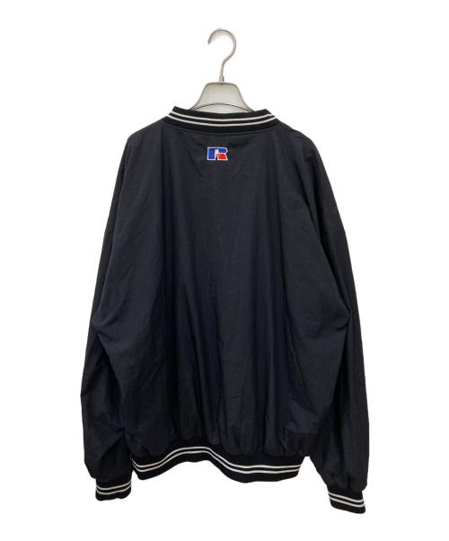 RUSSELL ATHLETIC（ラッセルアスレチック）RUSSELL ATHLETIC (ラッセルアスレチック) ナイロンプルオーバー ブラック サイズ:XLの古着・服飾アイテム