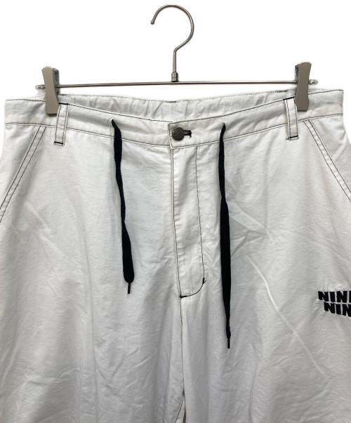 9090（9090）9090 (9090) ナイロンパンツ ホワイト サイズ:Ｌの古着・服飾アイテム