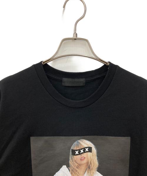 GOD SELECTION XXX（ゴッドセレクショントリプルエックス）GOD SELECTION XXX (ゴッドセレクショントリプルエックス) フロントプリントTシャツ ブラック サイズ:Ｓの古着・服飾アイテム