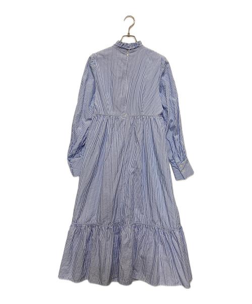 Apuweiser-riche（アプワイザーリッシェ）Apuweiser-riche (アプワイザーリッシェ) ティアードストライプワンピース スカイブルー サイズ:SIZE 1の古着・服飾アイテム