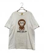 A BATHING APEア ベイシング エイプ）の古着「BABY MILO TEE」｜ホワイト